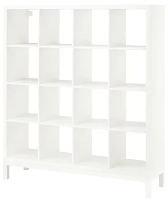 Стеллаж Ikea Kallax с рамой 147x164см Белый/Белый