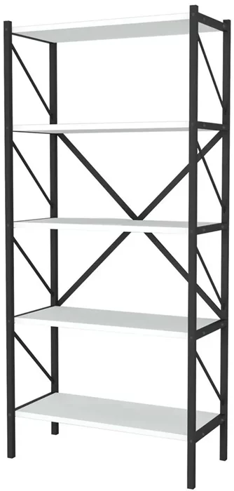 Raft Bofigo Shelves Metal 5 секции White/Black