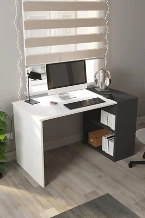 Image Письменный стол Bofigo Smyrna 120 Anthracite/White