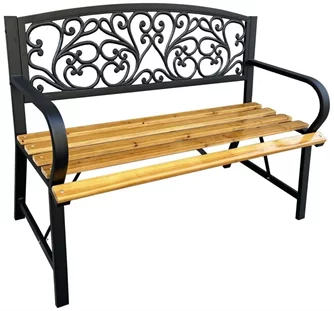 Bancă Akord Nerina Black/Oak