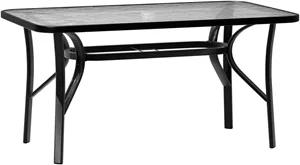 Image Стол MultiGarden SC-094-120 Black/Transparent
