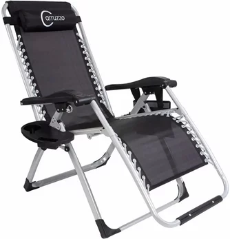 Шезлонг Carruzzo Premium L66Z2, Black