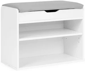 Image Bancă-rack pentru încălțăminte Modern Home CHXG01 White