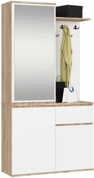 Image Antreu Akord Entro 95см 3D1SZ Sonoma Oak/White