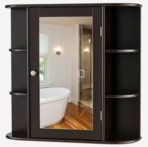 Image Шкаф с зеркалом Costway JV10446BN, Brown