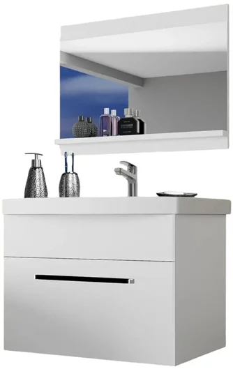 Комплект мебели Belini Rodos 1 ROD M 1/0/W/W/0/ZW, White Matt/White