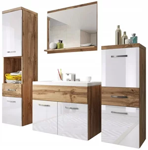 Image Комплект мебели Bratex Alba, Wotan Oak/White Gloss