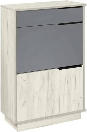 Image Dulap pentru încălțăminte Modern Visit New 60cm Craft Oak White/Slate Grey