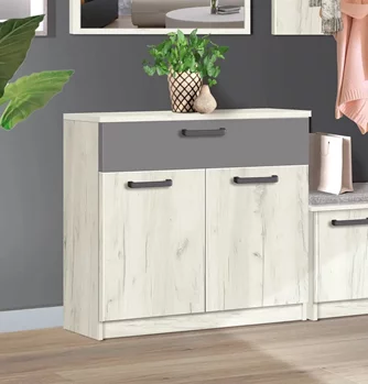 Modern Karolina 80cm Craft Oak White/Slate Gray