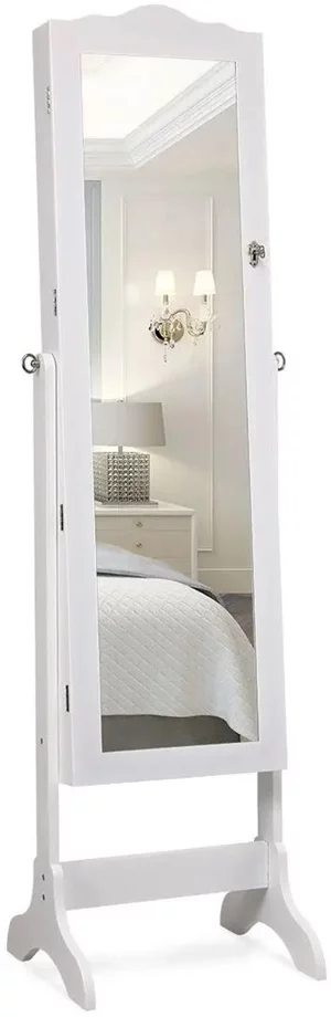 Image Шкаф-зеркало для украшений Costway JV10771WH White