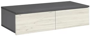 Image Туалетный столик Modern Komfi навесной Slate Gray/Craft Oak White