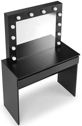Туалетный столик с подсветкой Halmar Hollywood Black