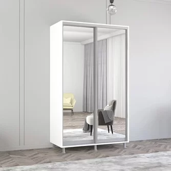Dulap cu uși glisante Mobildor Aron-P 2 140x220x60см White
