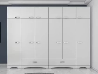 Шкаф Mirage Meble BA133 12D2S White