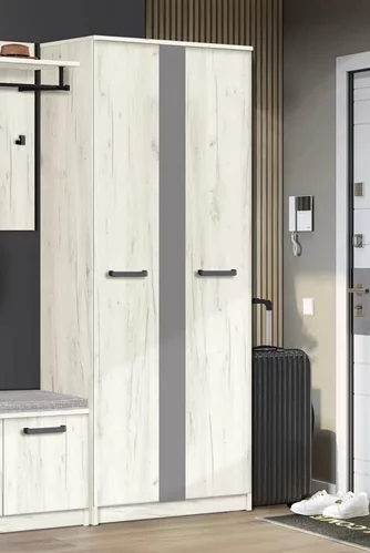 Шкаф Modern Karolina 70cm Craft Oak White/Slate Gray