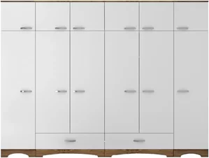 Image Шкаф Mirage Meble BA133 White/Walnut