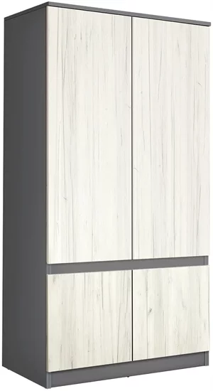 Image Шкаф Modern Komfi 100cm Slate Gray/Craft Oak White