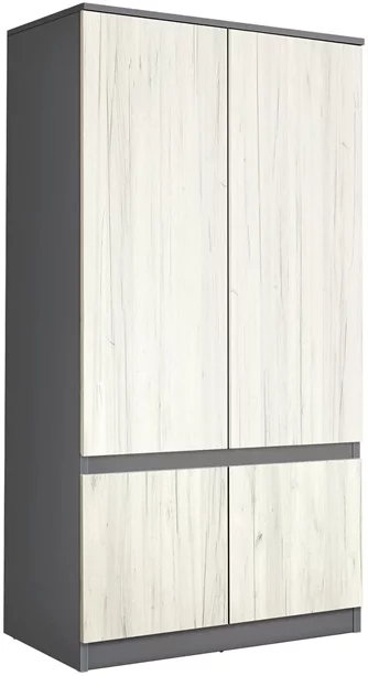 Шкаф Modern Komfi 100cm Slate Gray/Craft Oak White