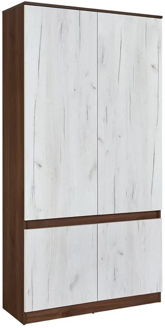 Шкаф Modern Komfi 100cm Brandy Castello Oak/Craft Oak White