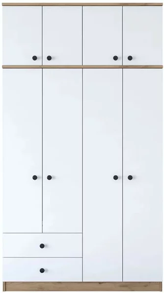 Шкаф Mirage Meble BA121 S 8D2S Walnut/White