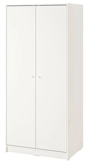 Image Шкаф Ikea Kleppstad 2 двери 79x176см Белый