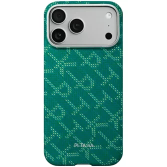 Pitaka Ultra-Slim Monogram Green/Gold iPhone 17 Pro Max