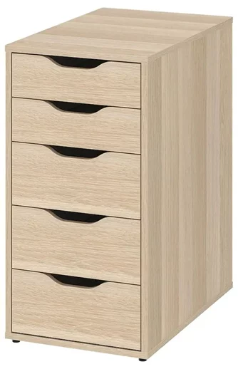 Комод Ikea Alex 36x70, White Stain/Oak