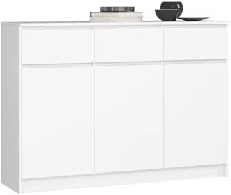 Тумба Akord K140 3D 3SZ, White