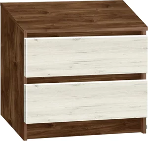 Image Noptieră Modern Komfi 48cm, Brandy Castello Oak/Craft Oak White