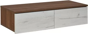 Image Туалетный столик навесной Modern Komfi 80см, Brandy Castello Oak/Craft Oak White
