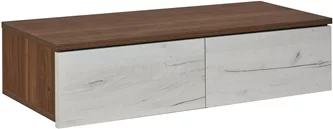 Туалетный столик навесной Modern Komfi 80см, Brandy Castello Oak/Craft Oak White