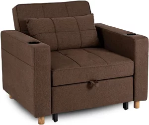 Image Кресло Mebel Elite Solor, Brown/Natural Oak