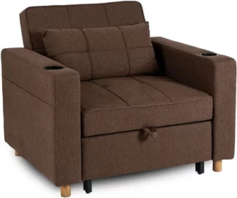 Кресло Mebel Elite Solor, Brown/Natural Oak