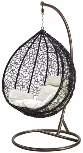 Fotoliu-cocon DeHome L70, Black/Beige