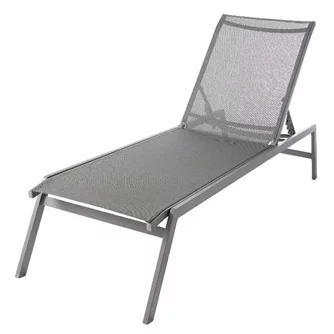 Șezlong GoodHome Batz, Steel Gray