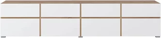 Тумба под телевизор Helvetia Cross 24N9MY40, Wotan Oak/White