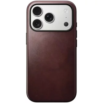 Чехол NOMAD Modern Horween MagSafe iPhone 17 Pro Max Burgundy