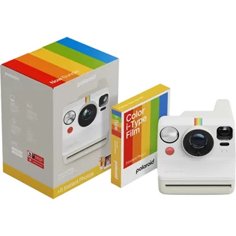 Aparat foto instant Polaroid Go Gen 3 White + Color Film Bundle