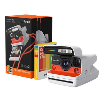Фотоаппарат моментальной печати Polaroid Flip + Color Film Bundle, White