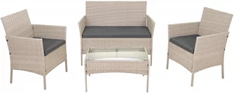 Set de mobilier de grădină Gardlov 26909 Beige/Grey