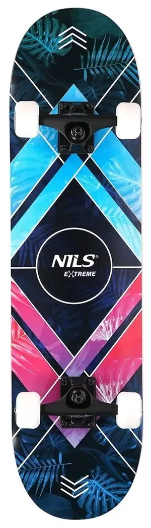 Image Скейтборд Nils Extreme Triangle CR3108SA Blue/Pink
