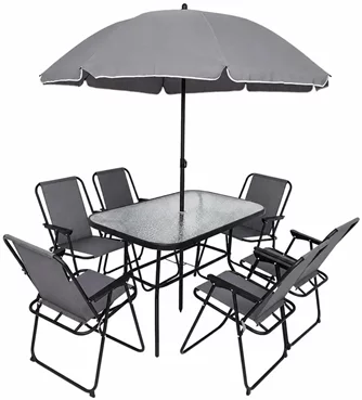 Set mobilier de gradina Lean 29485 Grey/Transparent