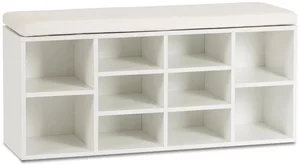 Image Banchetă pentru incaltaminte Mebel Elite Axel White