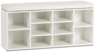 Banchetă pentru incaltaminte Mebel Elite Axel White