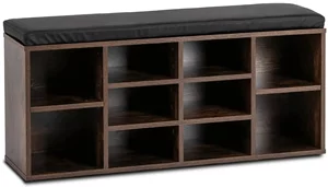 Image Banchetă pentru încălțăminte Mebel Elite Axel Rustic Oak/Black