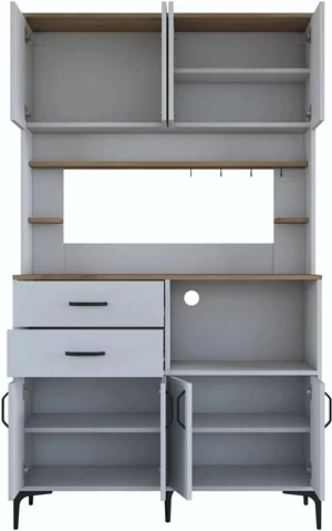 Image Буфет Mirage Meble JE208 (White/Walnut)