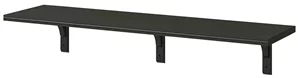 Image Полка Ikea Bergshult/Ramshult 120x30 (Черно-коричневый)