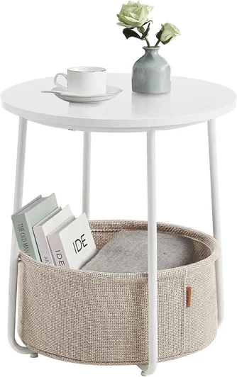 Журнальный столик Vasagle LET223W10 (White/Camel)