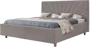 Image Кровать Confort Sunny Modern 160x200 Velluto 15 Silver/Walnut