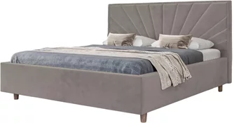 Кровать Confort Sunny Modern 160x200 Velluto 15 Silver/Walnut
